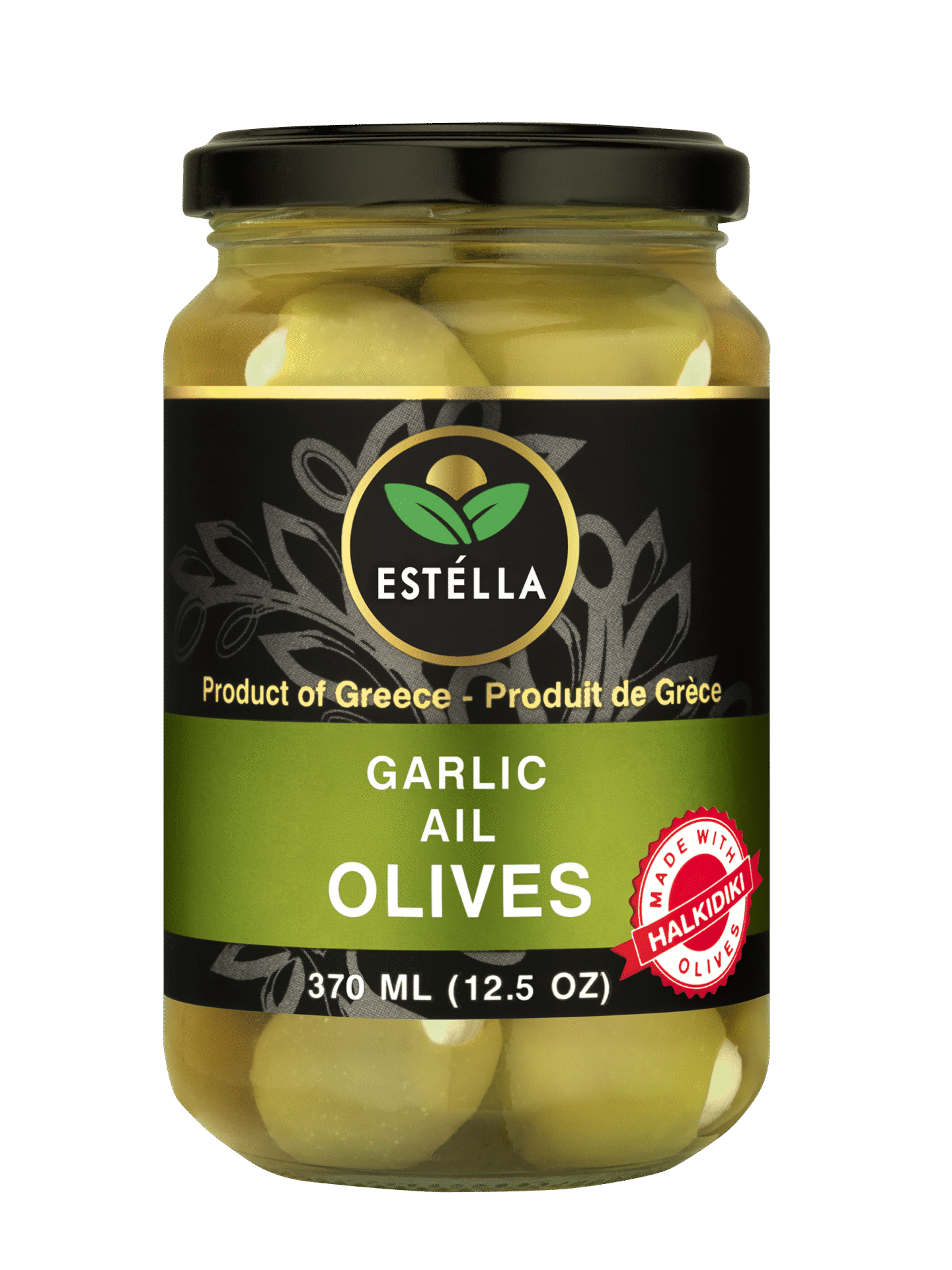 Halkidiki Stuffed with Garlic_370ML Jar