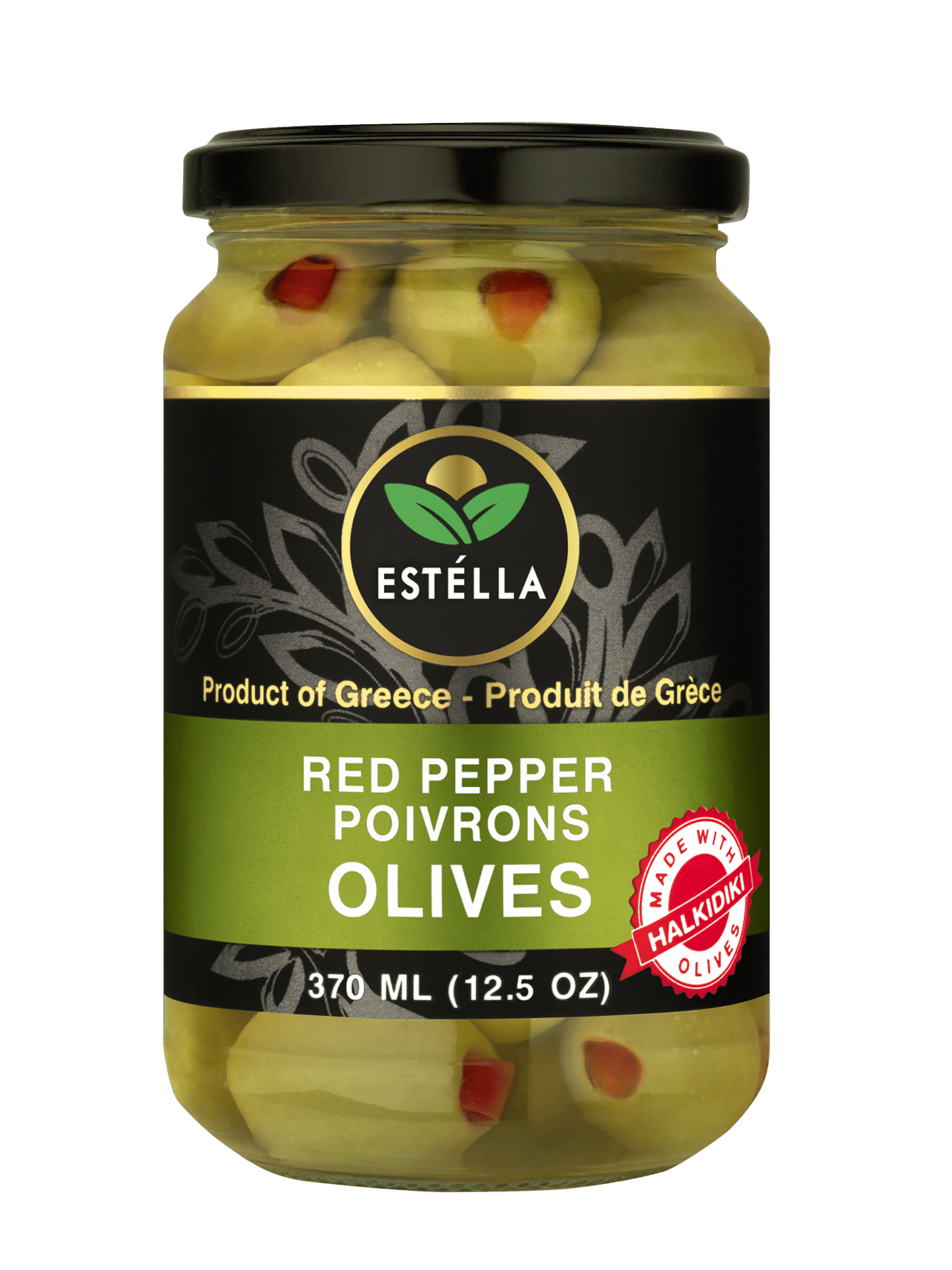 Halkidiki Stuffed with Red Pepper_370ML Jar